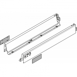 Boki szuflady TANDEMBOX intivo/antaro wysokość 68 mm długość 400 mm biały lewy/prawy